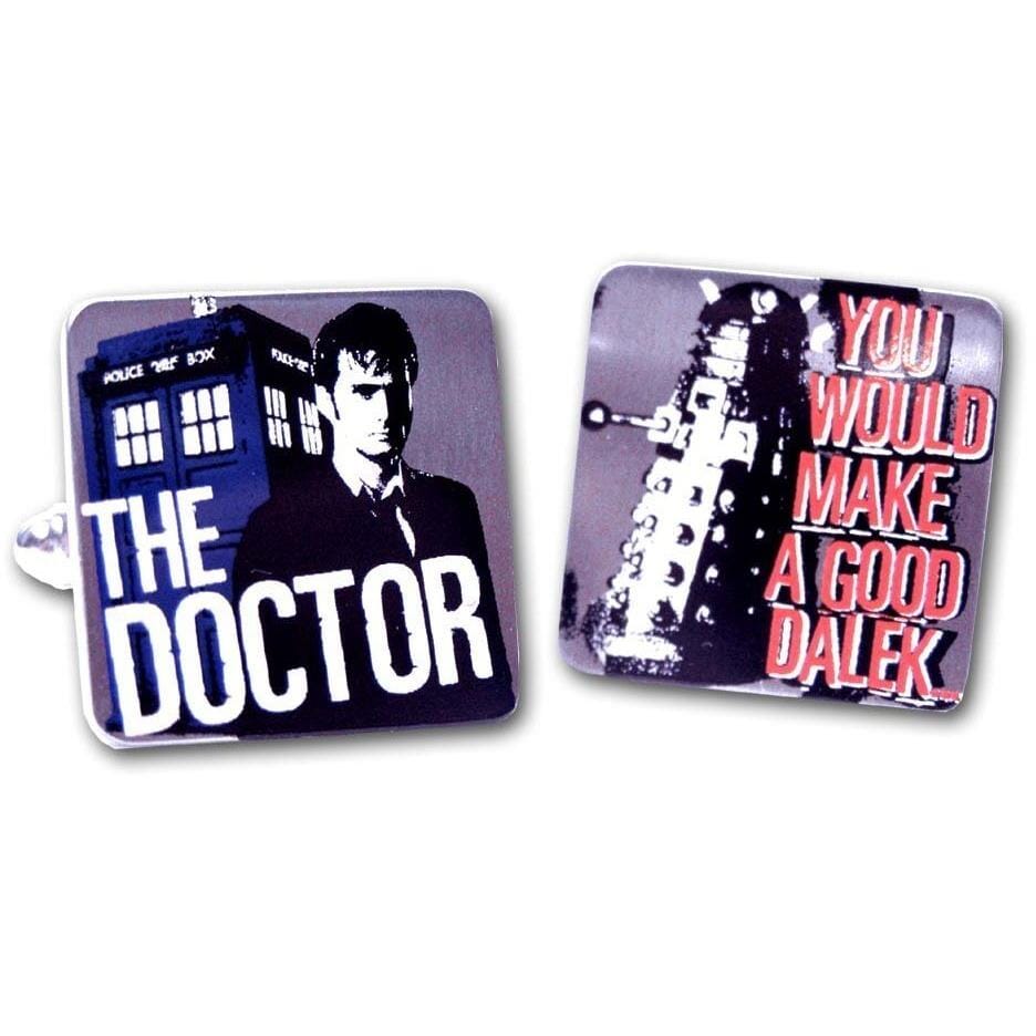 Doctor Who Cufflinks - You will make a good Dalek Novelty Cufflinks Dr Who Doctor Who Cufflinks - You will make a good Dalek 