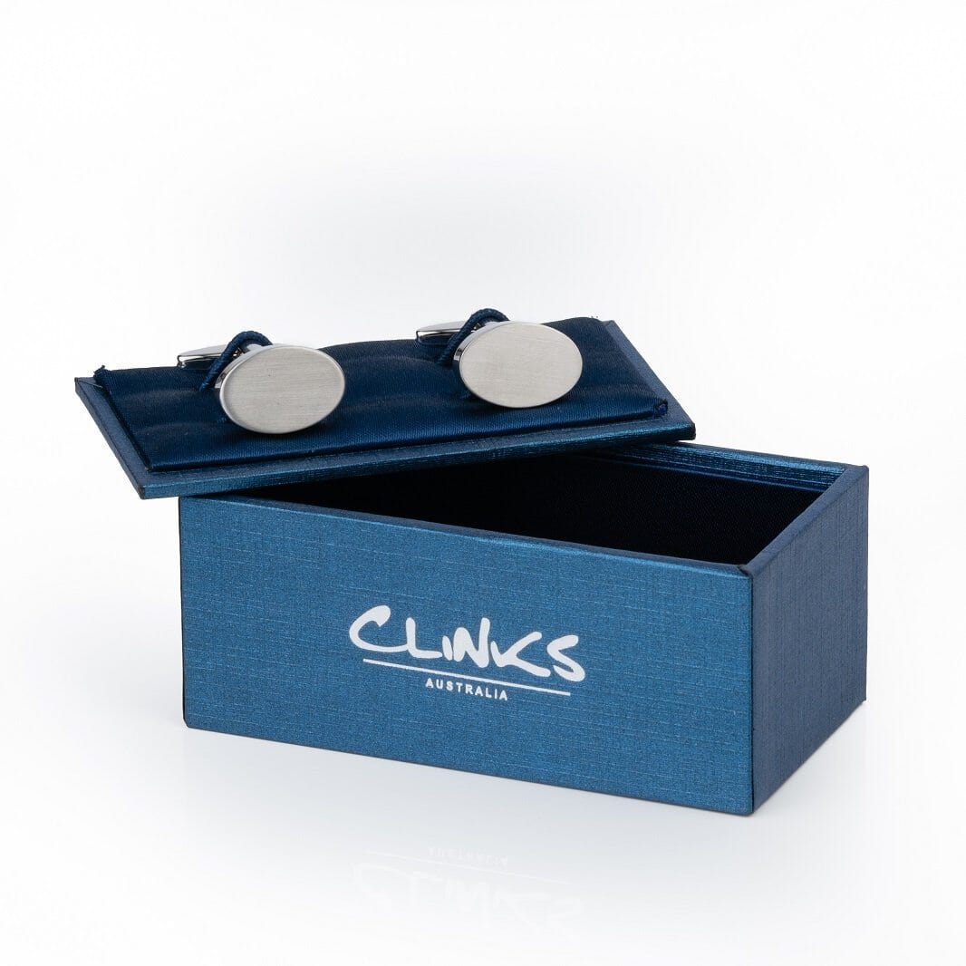 Oval Silver Engravable Cufflinks Engraving Cufflinks Clinks Australia 