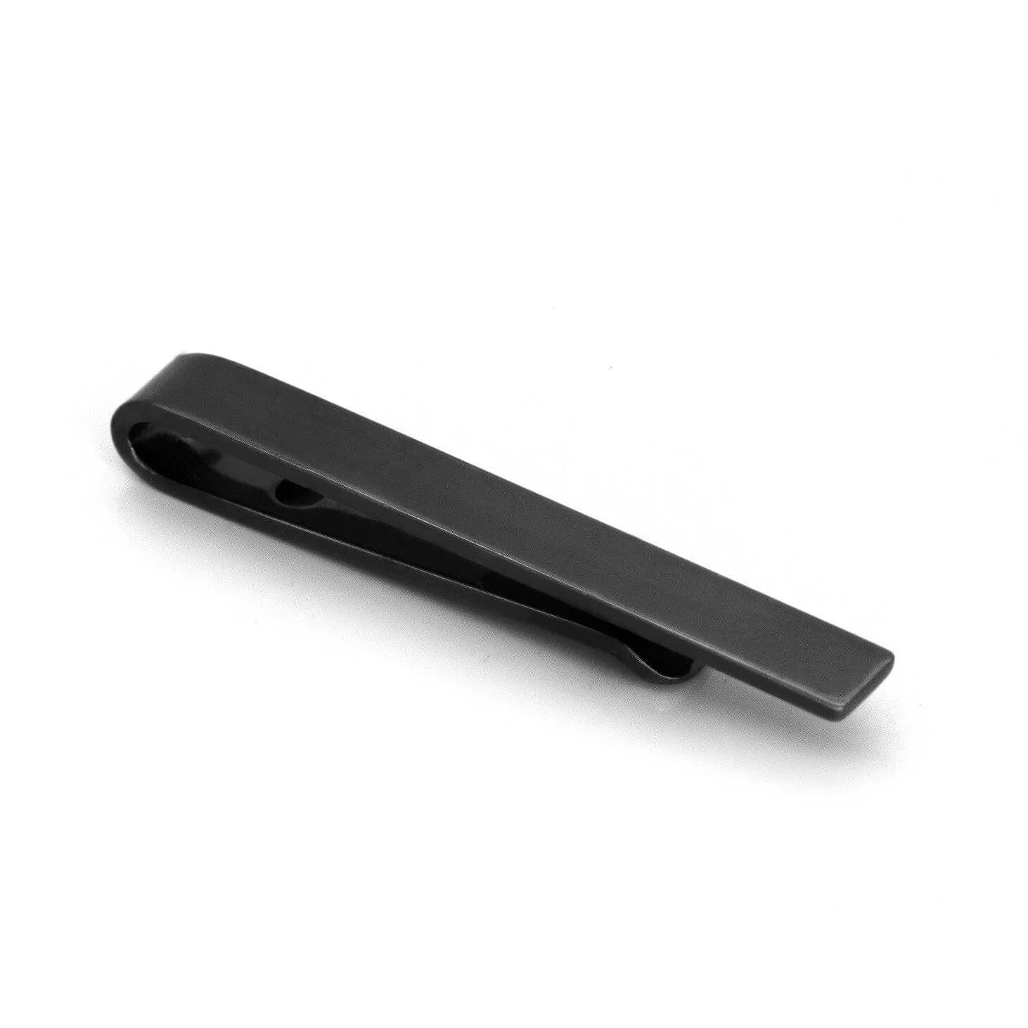 Black Metallic Small Tie Bar Tie Bars Clinks 