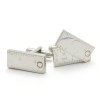 Flip Out Rulers Silver Cufflinks Novelty Cufflinks Clinks Australia