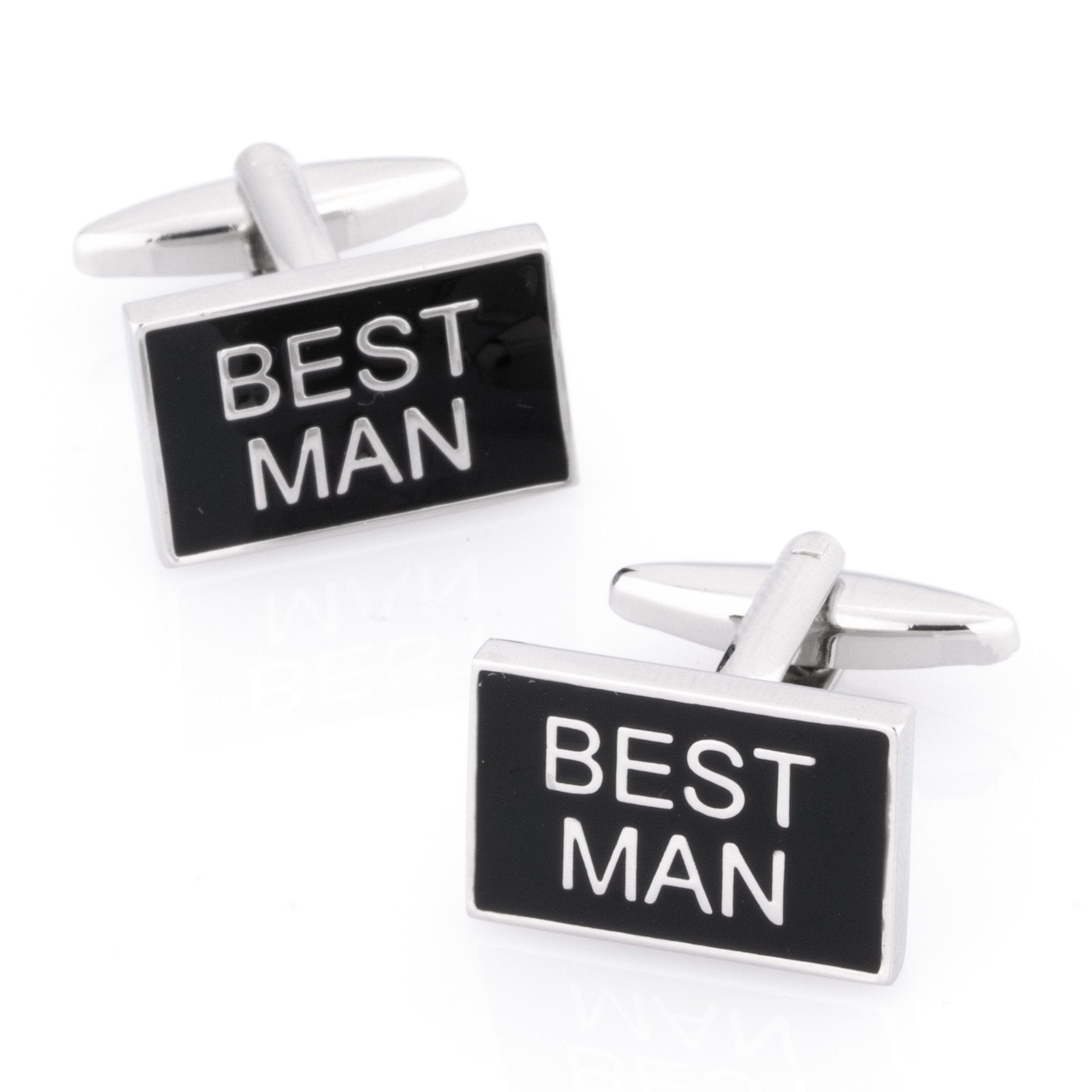 Best Man Black and Silver Wedding Cufflinks Wedding Cufflinks Clinks Australia Best Man Black and Silver Wedding Cufflinks 