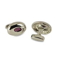 Oval Feature Purple Cufflinks Classic & Modern Cufflinks Clinks Australia Oval Feature Purple Cufflinks