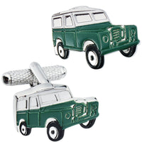 Dark Green Jeep Cufflinks Novelty Cufflinks Clinks Australia Dark Green Jeep Cufflinks
