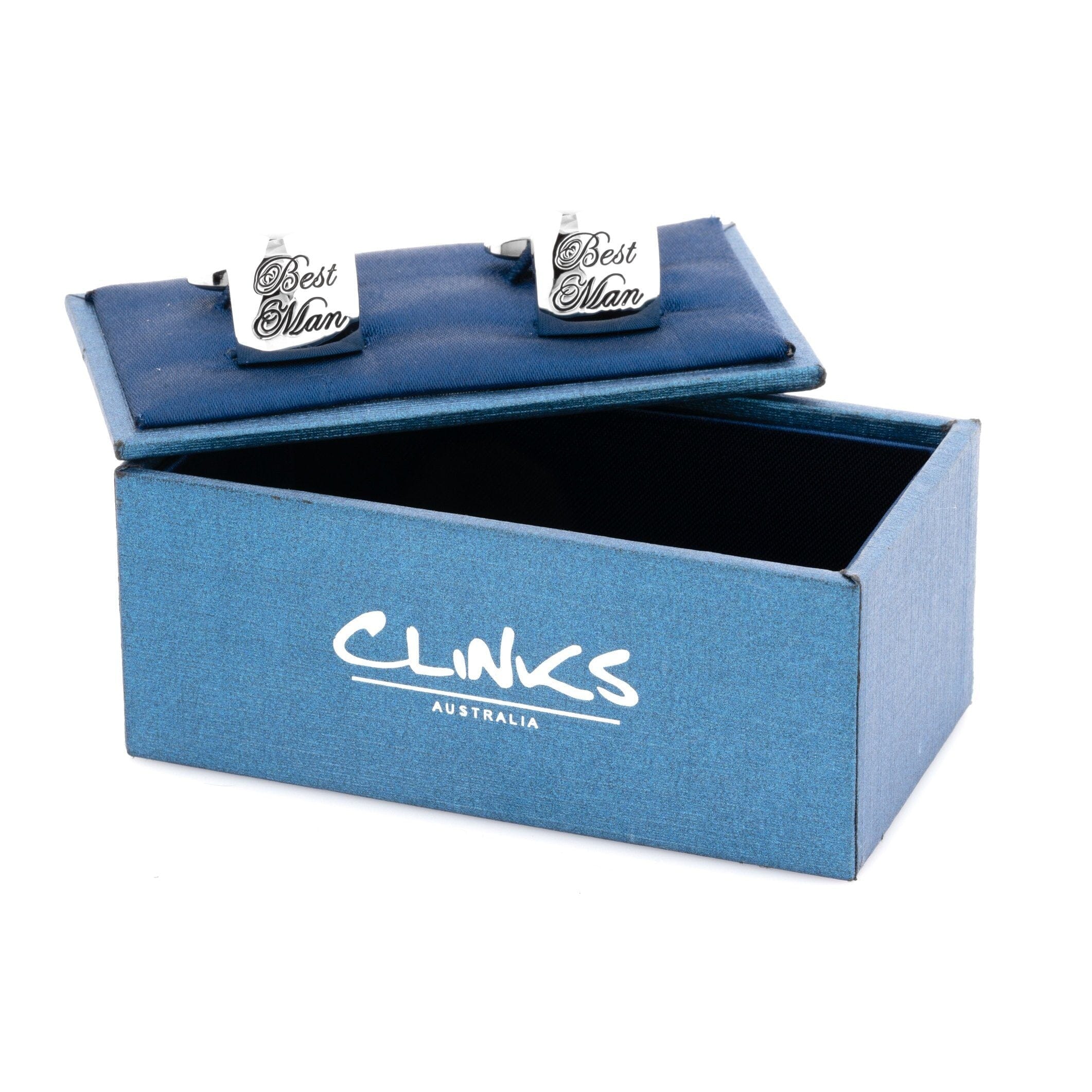 Best Man Curved Silver Wedding Cufflinks Wedding Cufflinks Clinks Australia 