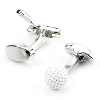 Golf Ball and Putter Cufflinks Novelty Cufflinks Clinks Australia