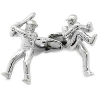 Baseball Pitcher and Batter Cufflinks Novelty Cufflinks Clinks Australia Baseball Pitcher and Batter Cufflinks