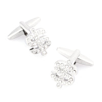 Silver Crystal $ Dollar Sign Cufflinks Novelty Cufflinks Clinks Australia