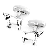 Silver Cow Cufflinks Novelty Cufflinks Clinks Australia