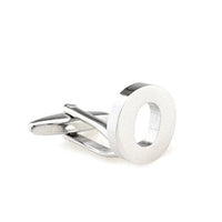 Silver Cut Out Initial Letter Cufflinks Classic & Modern Cufflinks Clinks Australia