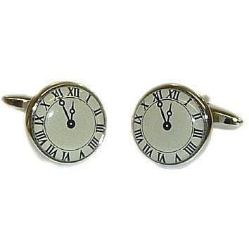 Roman Numeral Clock-Face Cufflinks Novelty Cufflinks Clinks Australia Roman Numeral Clock-Face Cufflinks 