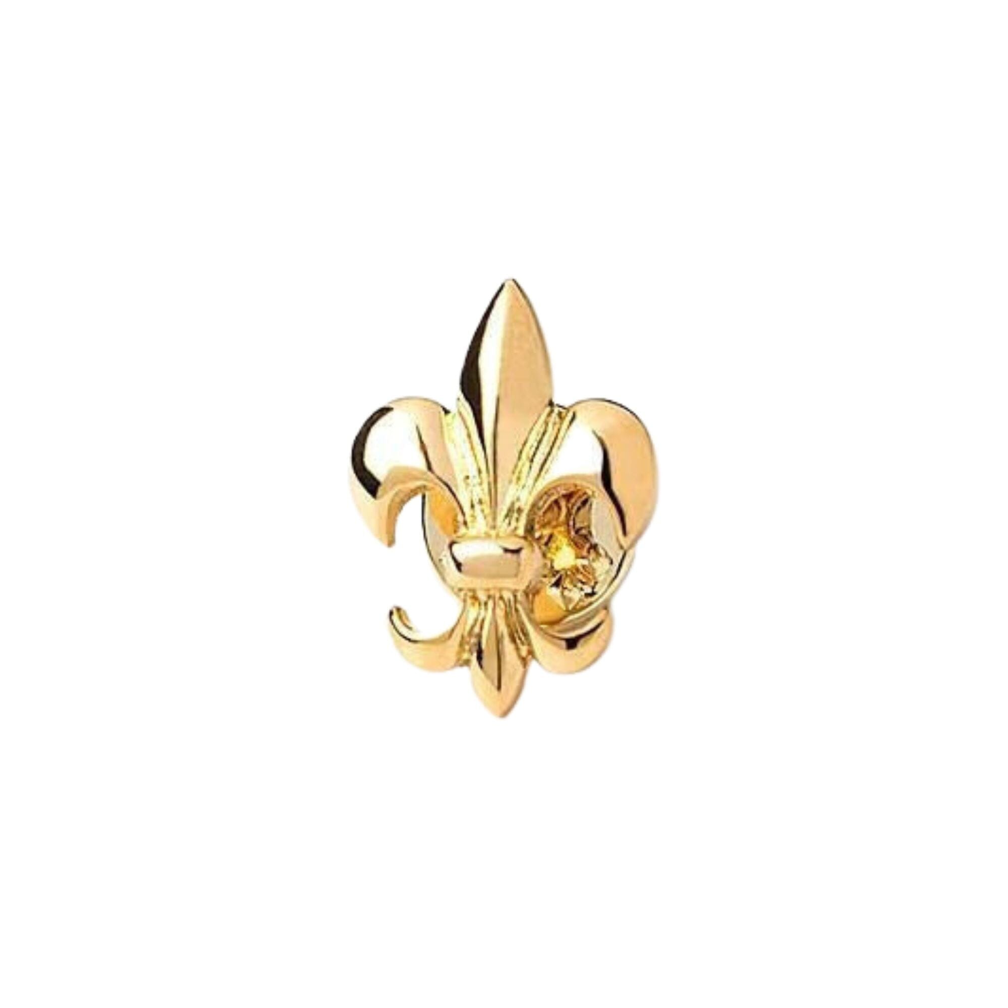 Fleur De Lis Lapel Pin in Gold Lapel Pin Clinks 