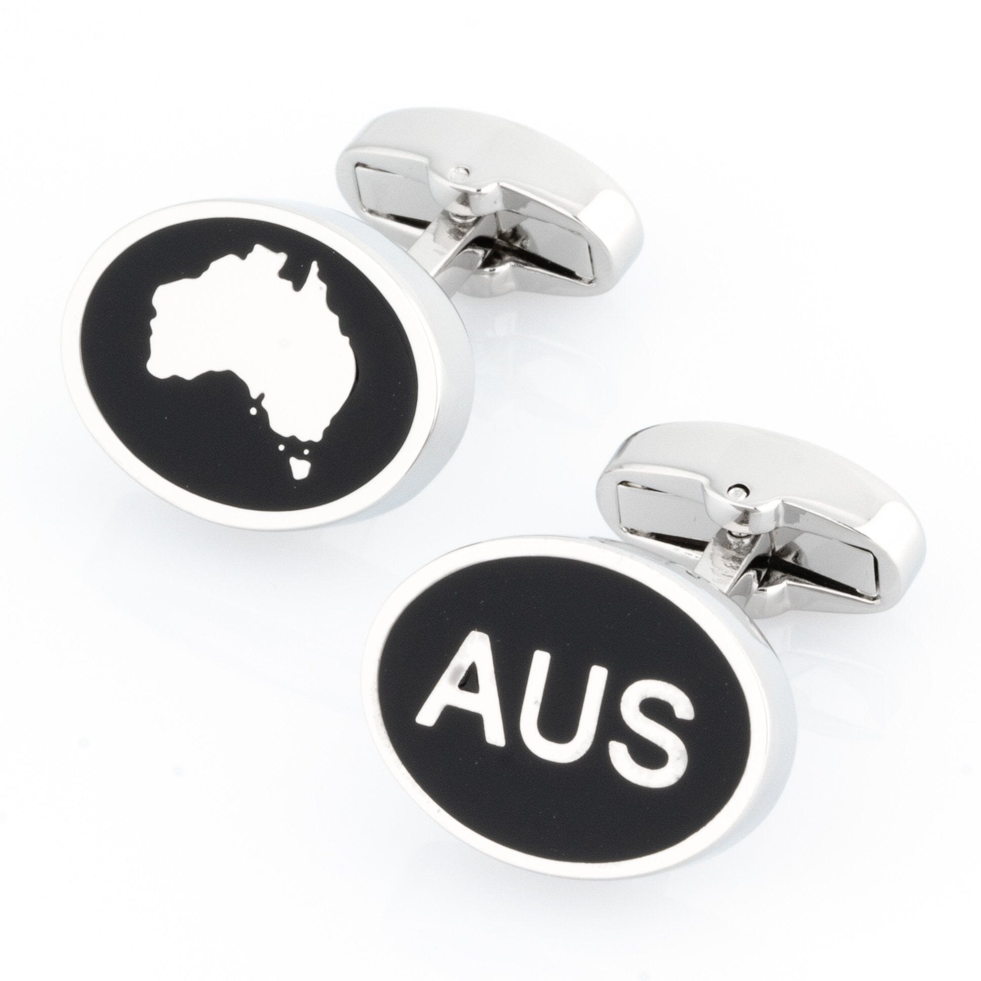 Australian Map and AUS Cufflinks Novelty Cufflinks Clinks Australia Australian Map and AUS Cufflinks 