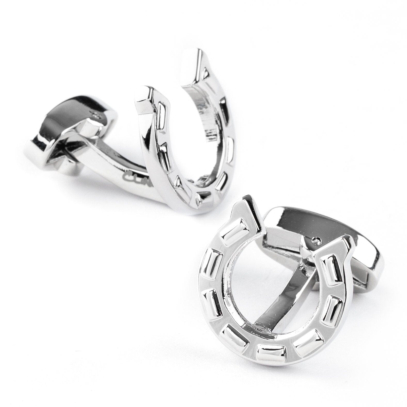 Silver Horseshoe Cufflinks Novelty Cufflinks Clinks Australia 