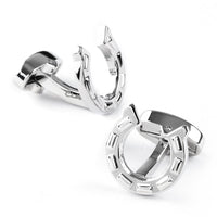 Silver Horseshoe Cufflinks Novelty Cufflinks Clinks Australia