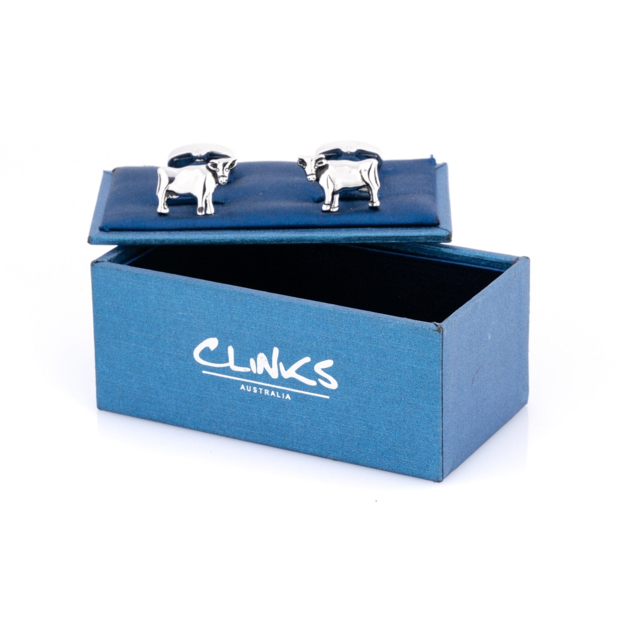 Silver Cow Cufflinks Novelty Cufflinks Clinks Australia 