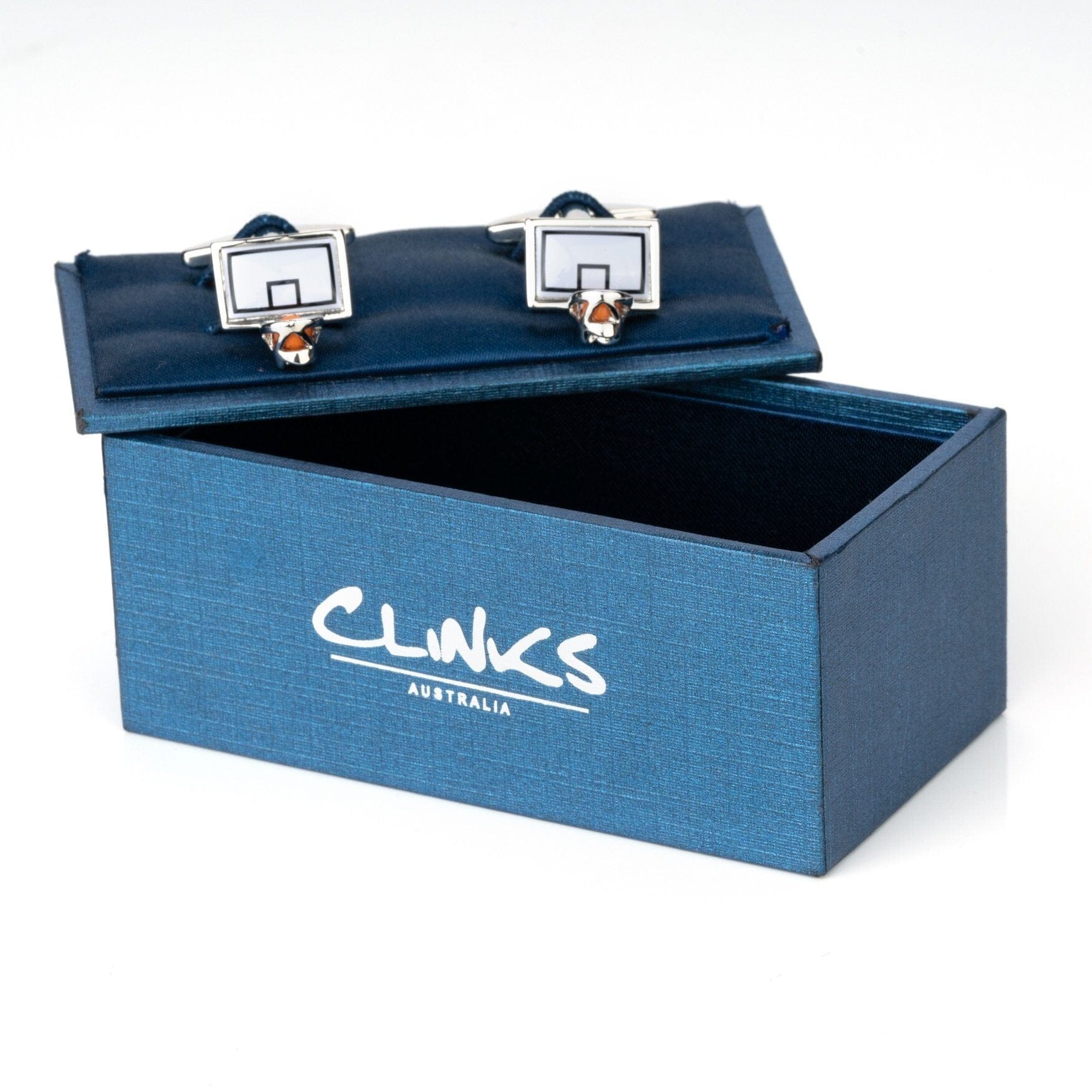 Basketball Backboard and Ring Cufflinks Novelty Cufflinks Clinks Australia 