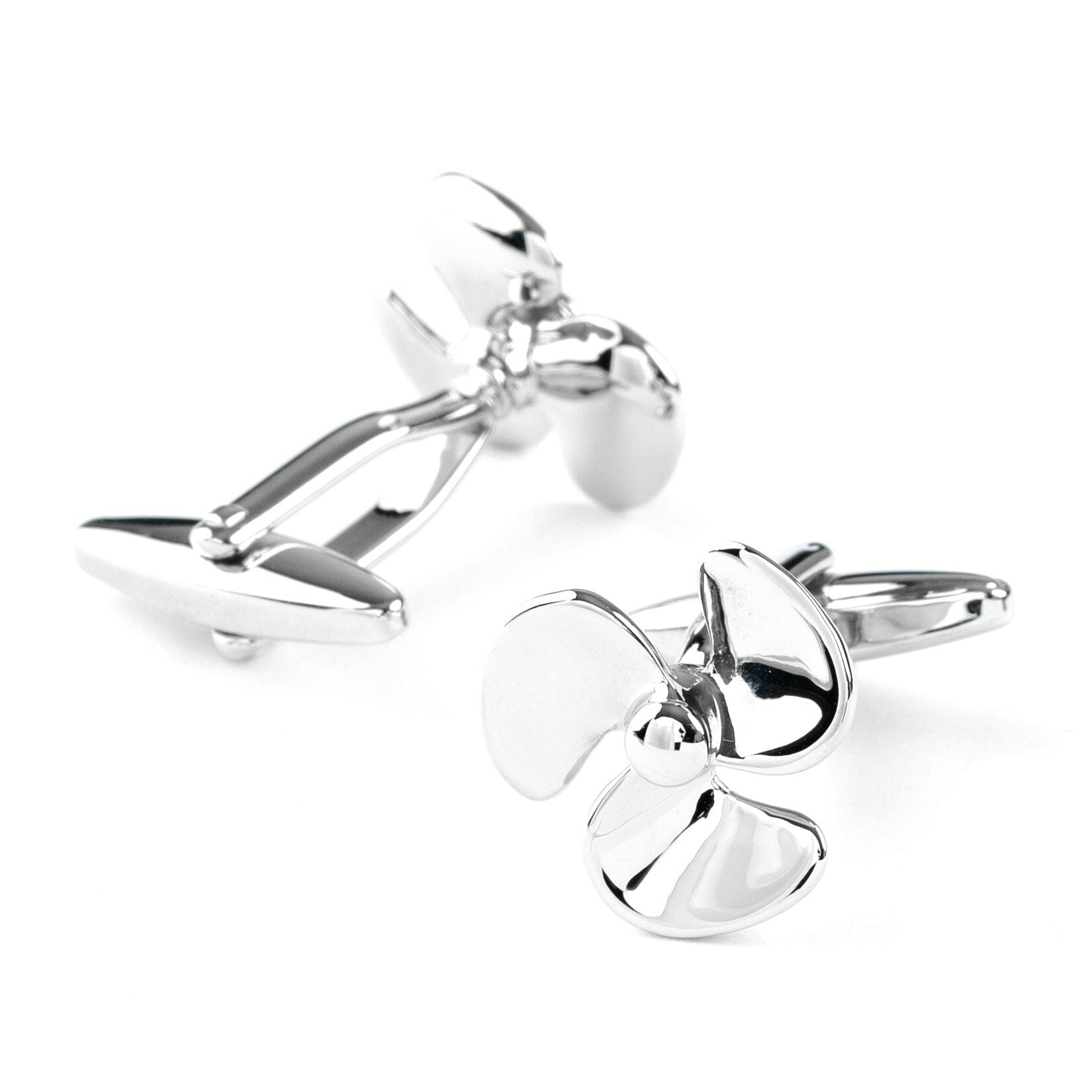 Silver Propeller Cufflinks Novelty Cufflinks Clinks Australia 