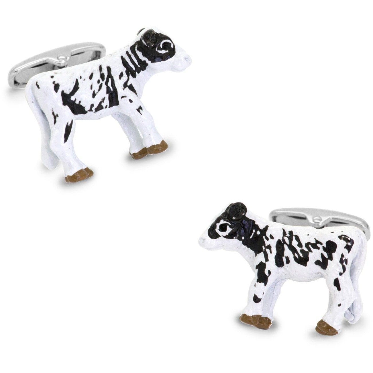 Black and White Cow Cufflinks 3D Novelty Cufflinks Clinks Australia Black and White Cow Cufflinks 3D 