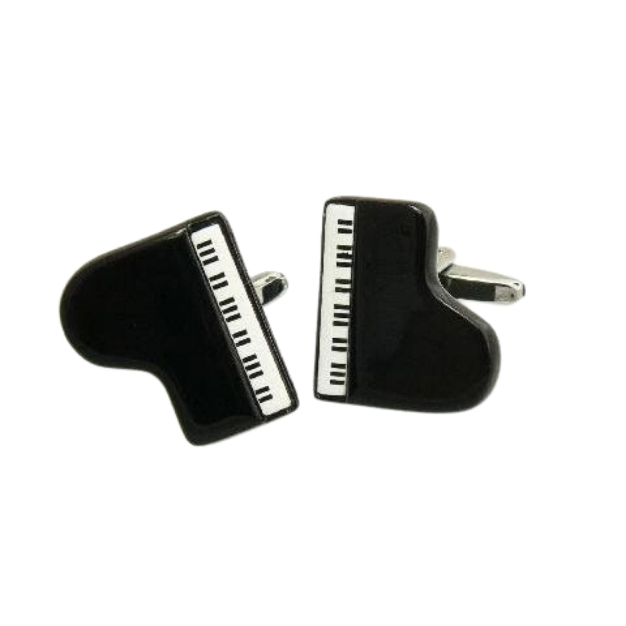 Black Grand Piano Cufflinks Novelty Cufflinks Clinks Australia 