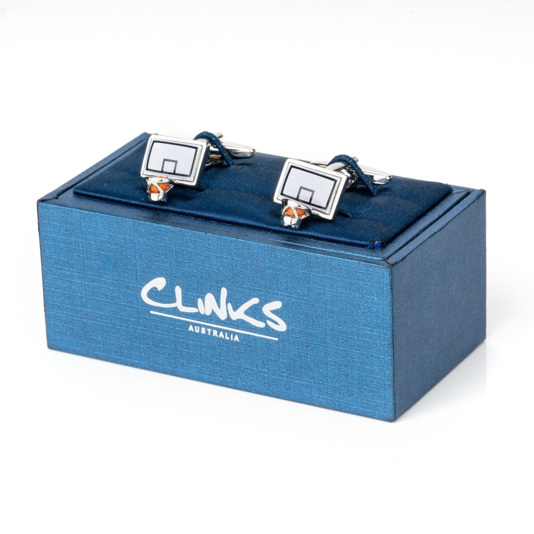 Basketball Backboard and Ring Cufflinks Novelty Cufflinks Clinks Australia 