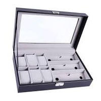 Ebony Wooden Watch Box, 6 Watch Box, 3 Sunglasses, Cuffed Watch Box, Clinks Australia Watch Box, Ebony Watch Boxes on Cuffed, Australia Watch Box, Watch Storage Box, Watch Display Box, 6 Slots Watch Box + 3 Sunglasses, Watch Boxes for 6 , Ebony Watch Box, Wooden Watch Box, Ebony, CB5065, Clinks, Clinks Australia, Cuffed