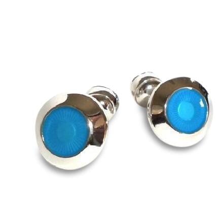 Turquoise Starburst Cufflinks Classic & Modern Cufflinks Clinks Australia 