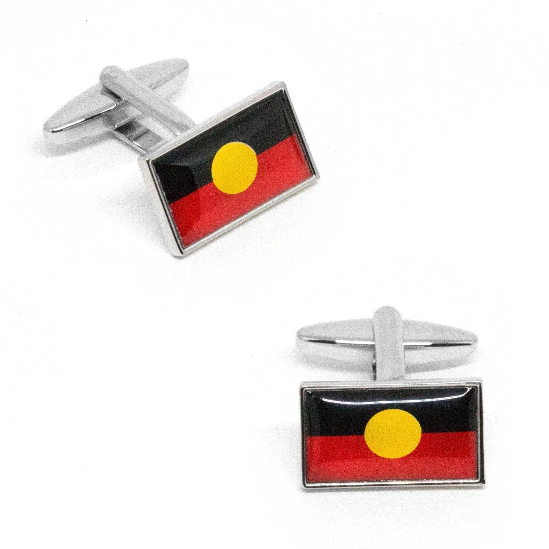 Australian Aboriginal Flag Cufflinks Novelty Cufflinks Clinks Australia 