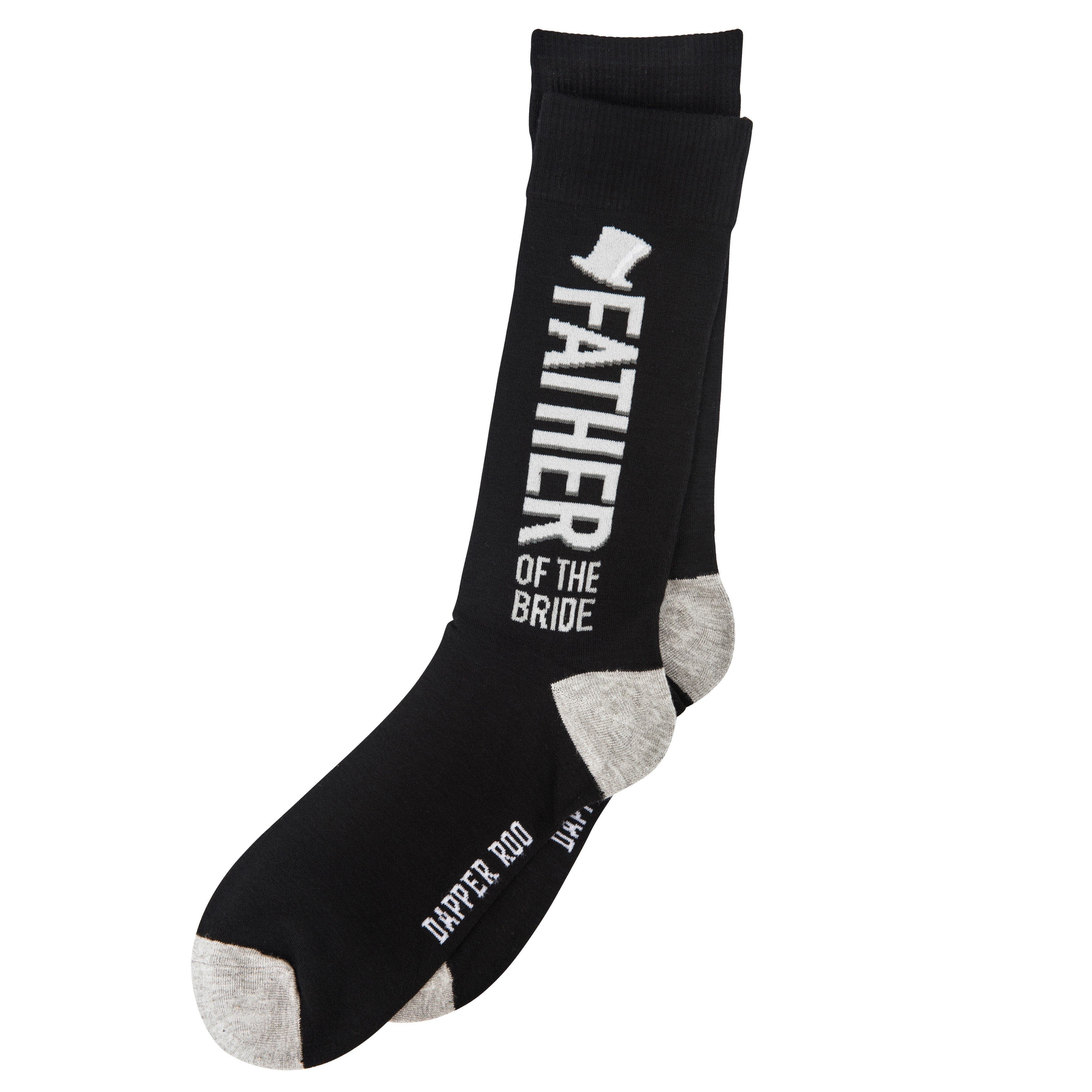 Father of the Bride Wedding Party Bamboo Socks by Dapper Roo Socks Dapper Roo 