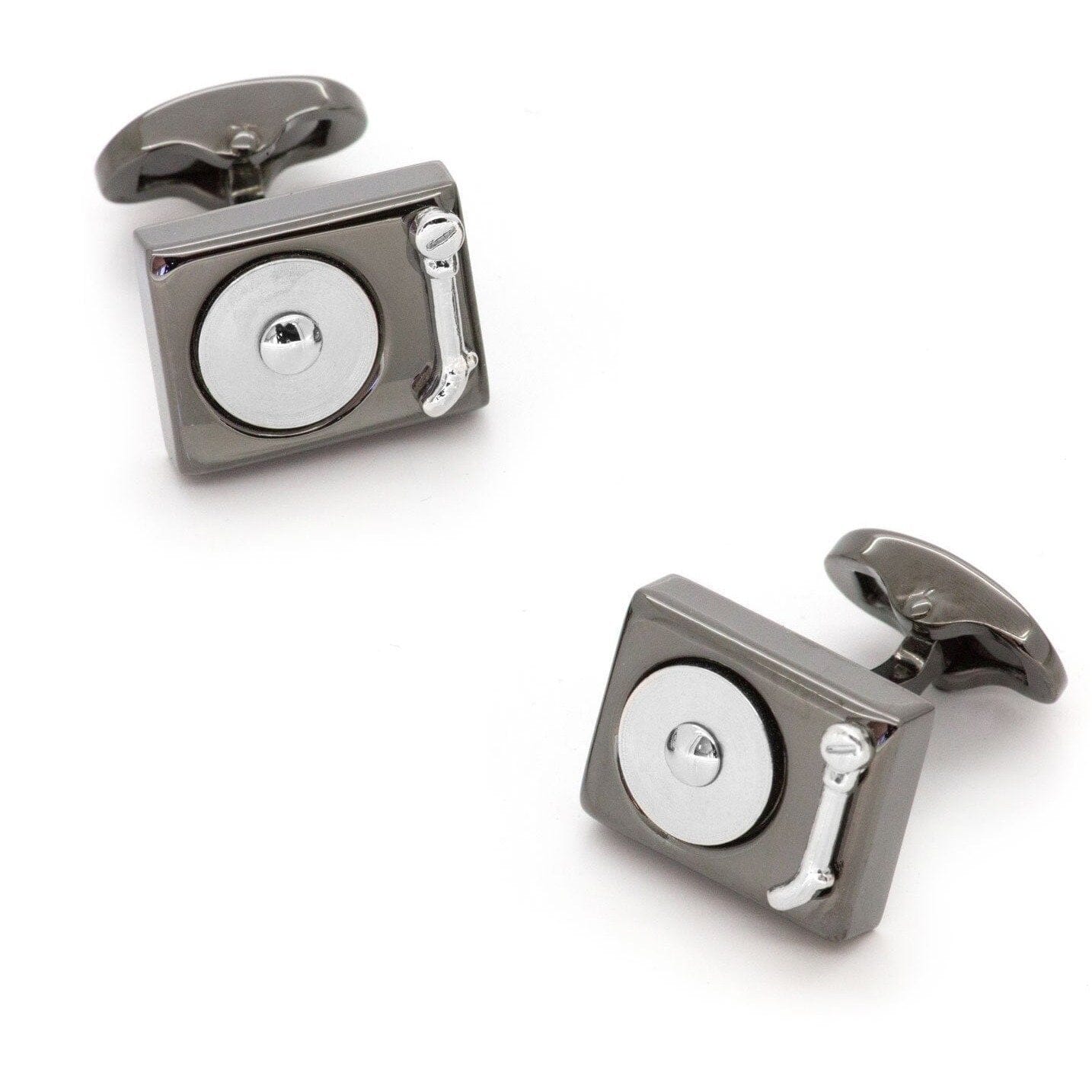 Turntable Record Player DJ Cufflinks Novelty Cufflinks Clinks Australia 