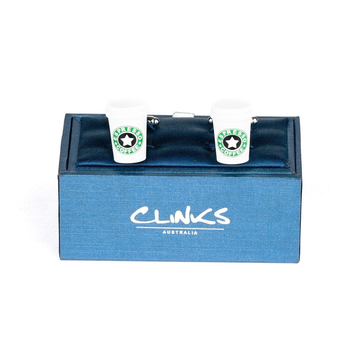 Coffee Cup Cufflinks Novelty Cufflinks Clinks Australia 