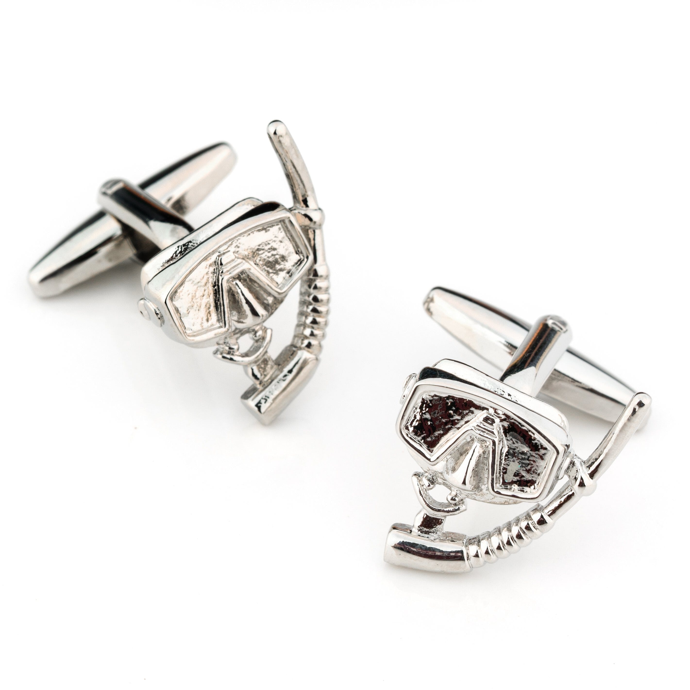 Snorkelling Mask Cufflinks Silver Novelty Cufflinks Clinks Australia 
