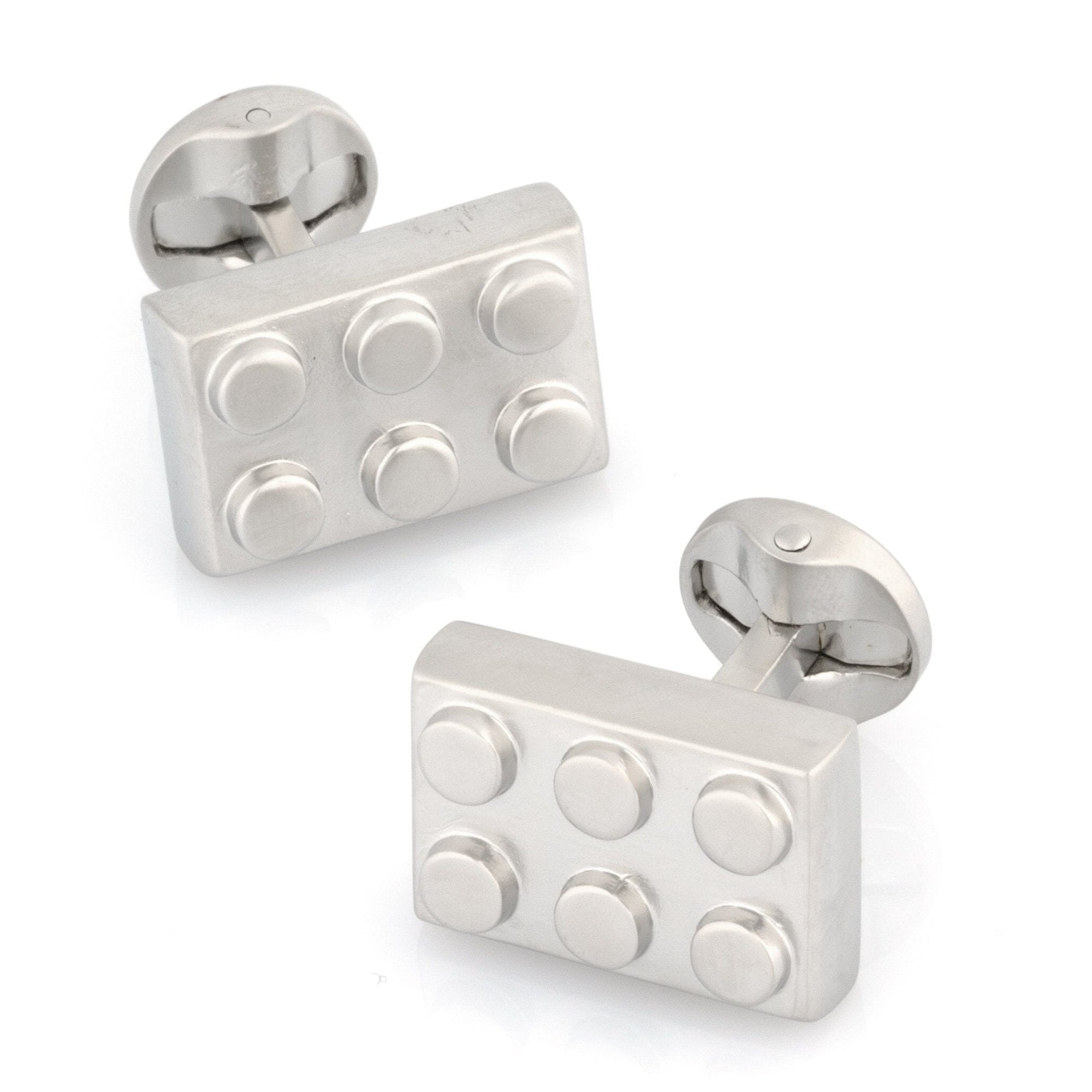 Silver Building Block Cufflinks Novelty Cufflinks Clinks Australia 