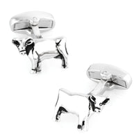 Silver Cow Cufflinks Novelty Cufflinks Clinks Australia Silver Cow Cufflinks