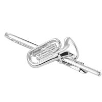 Tuba Tie Bar in Silver Tie Bars Clinks Australia