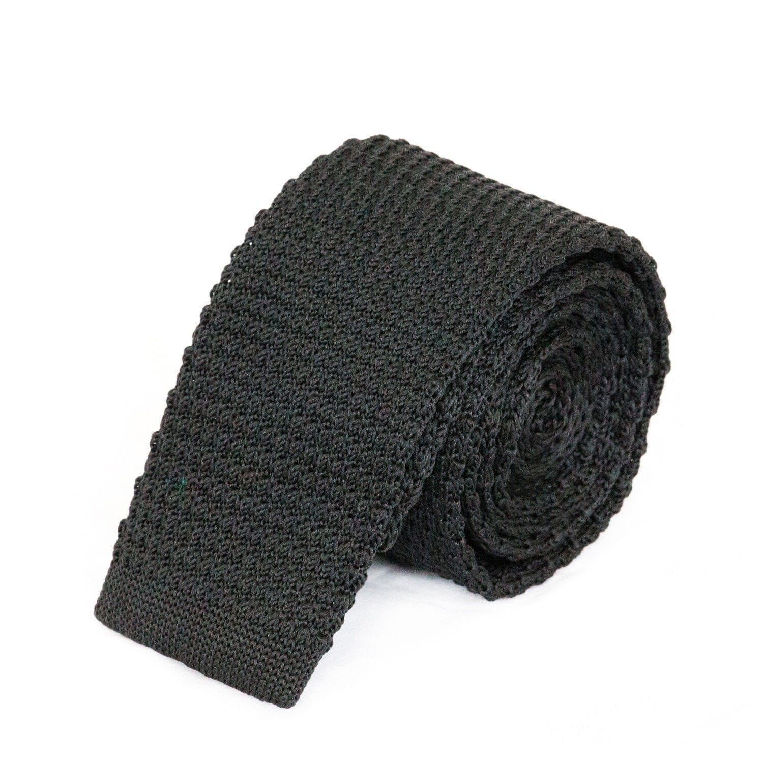 Black Knitted Tie Ties Cuffed.com.au 