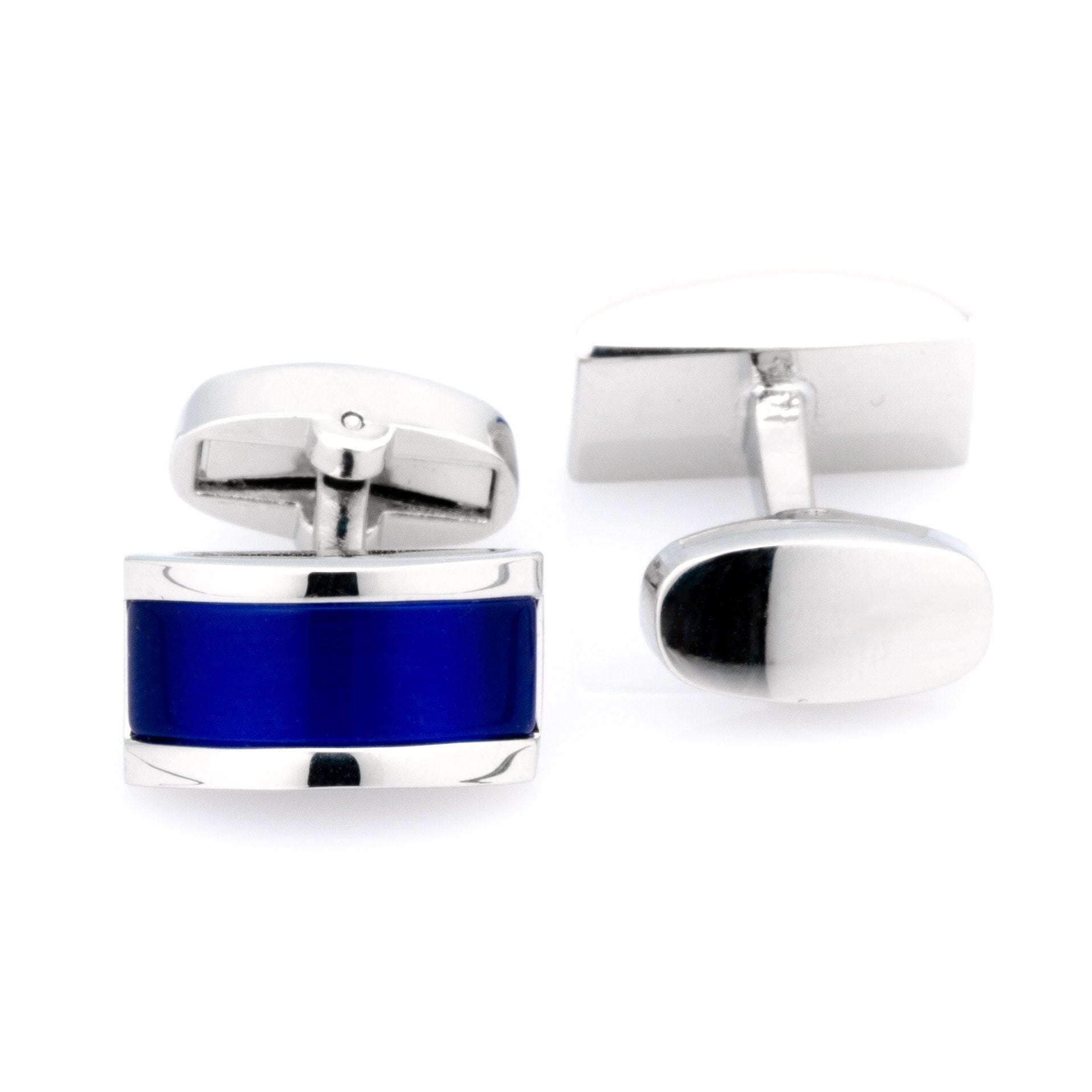 Royal Blue Cateye Cufflinks Classic & Modern Cufflinks Clinks Australia Default 