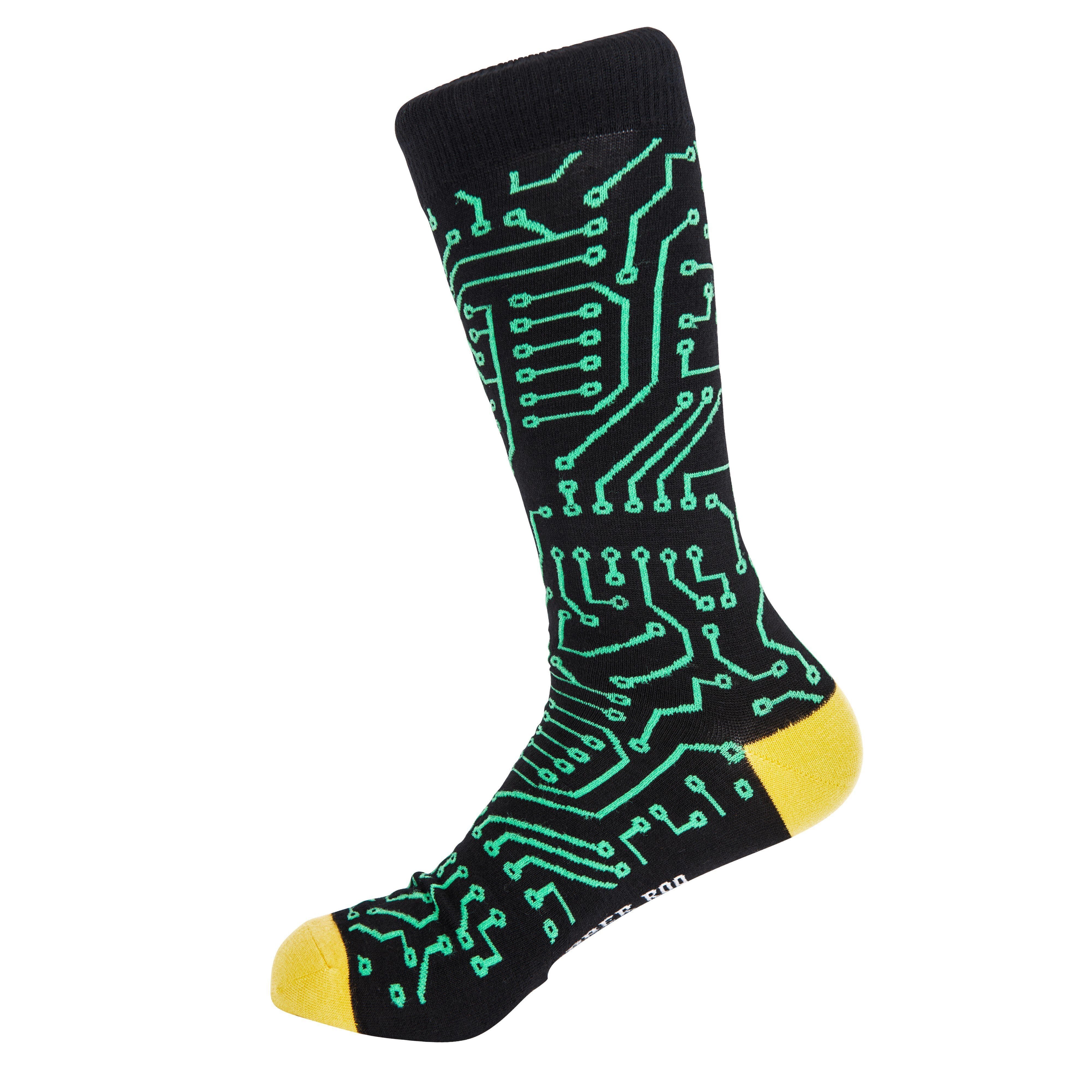 Tech Nerd Circuit Board Bamboo Socks by Dapper Roo Socks Dapper Roo 
