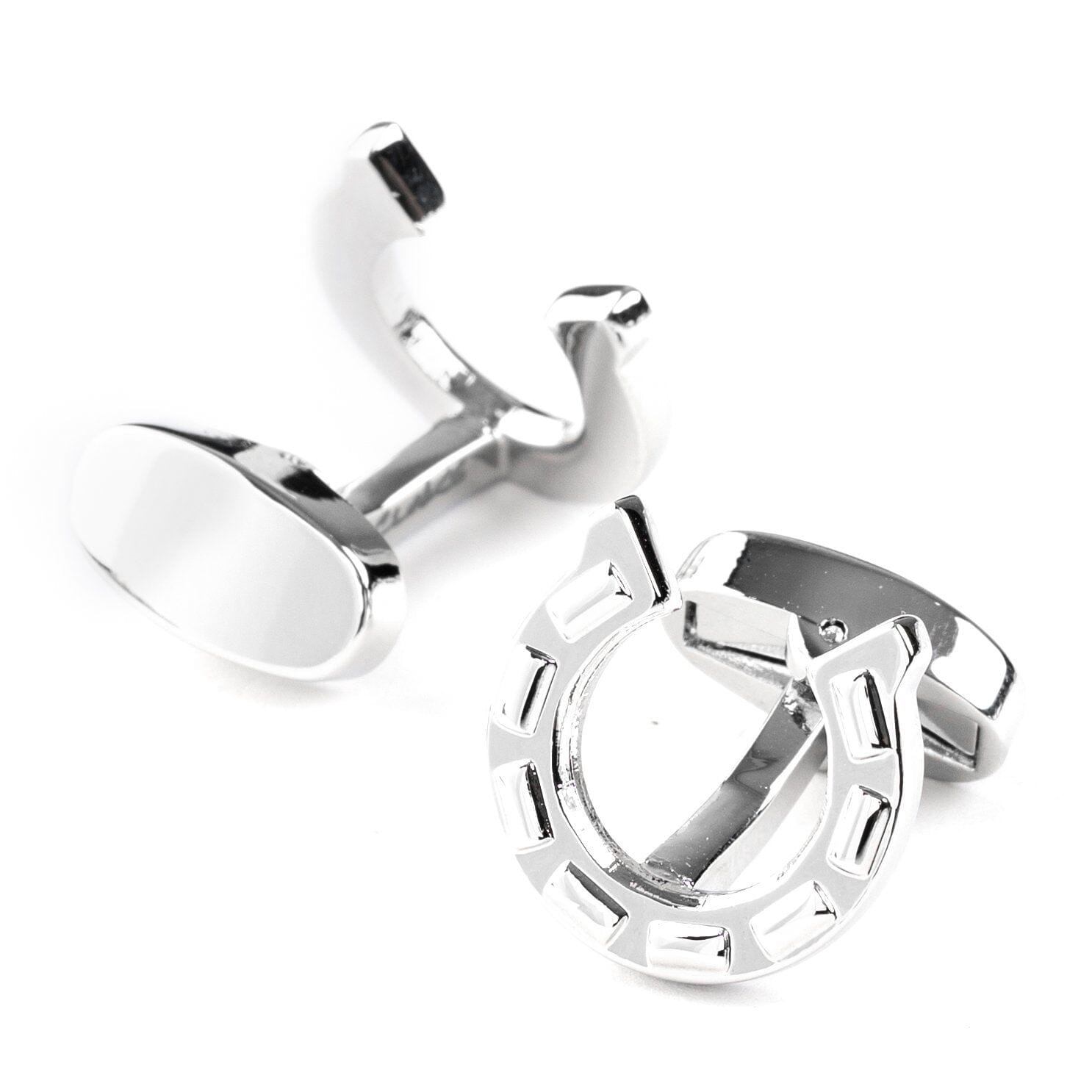 Silver Horseshoe Cufflinks Novelty Cufflinks Clinks Australia 