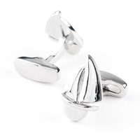 Silver Sailing Boat Yacht Cufflinks Novelty Cufflinks Clinks Australia