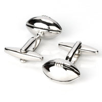 Footy / Rugby Silver Football Cufflinks Novelty Cufflinks Clinks Australia