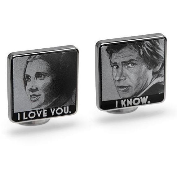Star Wars I Love You I Know Cufflinks Novelty Cufflinks Star Wars Star Wars I Love You I Know Cufflinks 