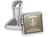 Silver Fremantle Dockers AFL Cufflinks Novelty Cufflinks AFL