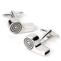 Working Referee Whistle Cufflinks Novelty Cufflinks Clinks Australia