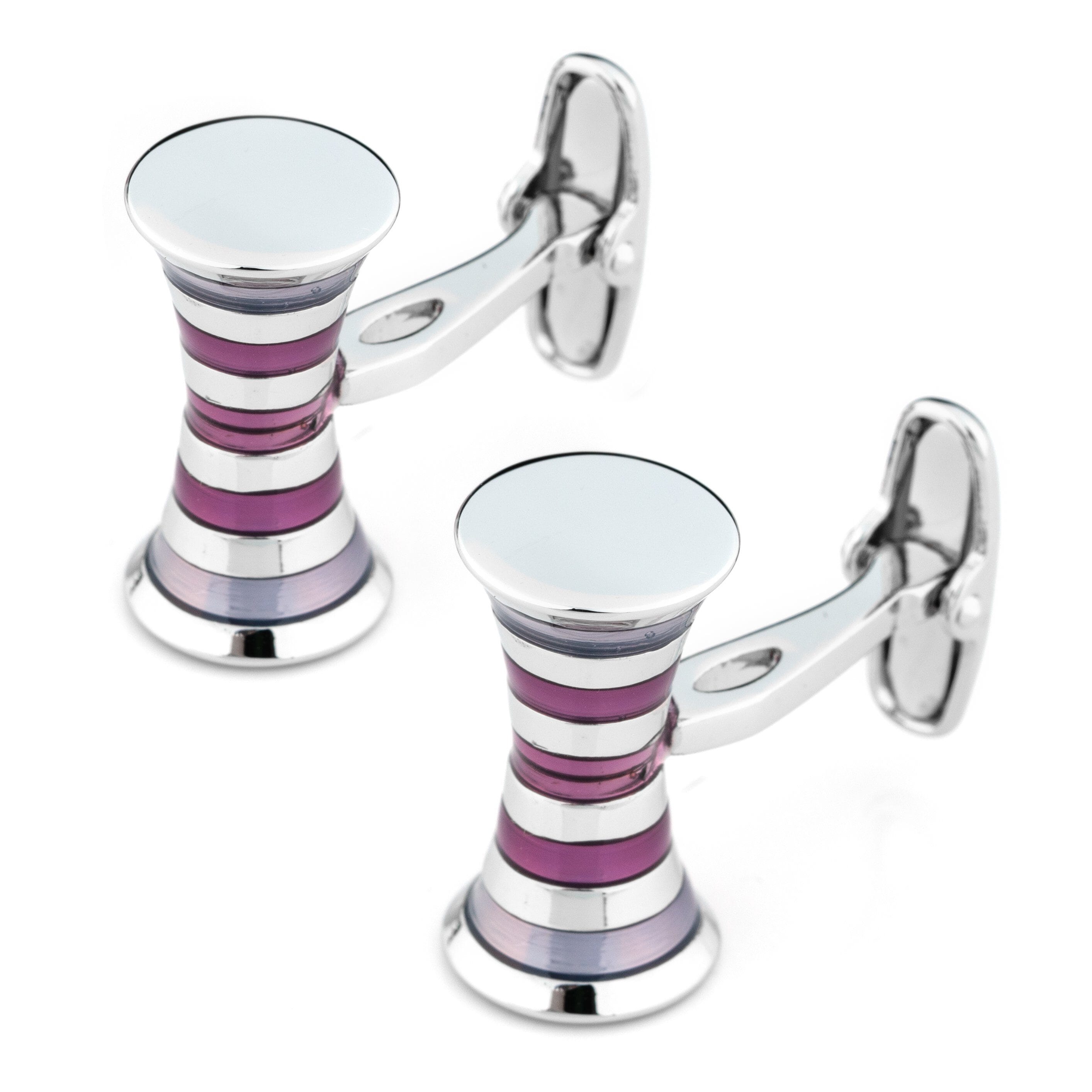 Purple Spiral Cufflinks Classic & Modern Cufflinks Clinks Australia 