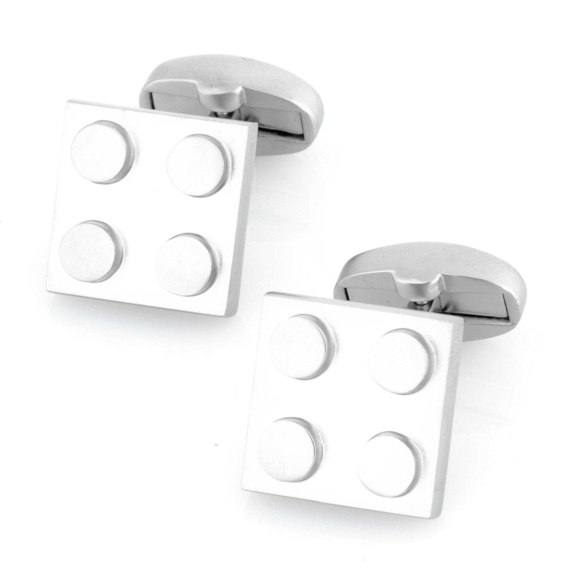 Silver Square Lego Like Building Block Cufflinks Novelty Cufflinks Clinks Australia 