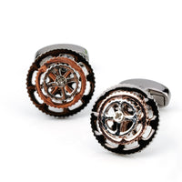 Bicycle Gear Cog Cufflinks in Gunmetal Silver Gold Novelty Cufflinks Clinks Australia Bicycle Gear Cog Cycling Cufflinks in Gunmetal, Silver, Gold