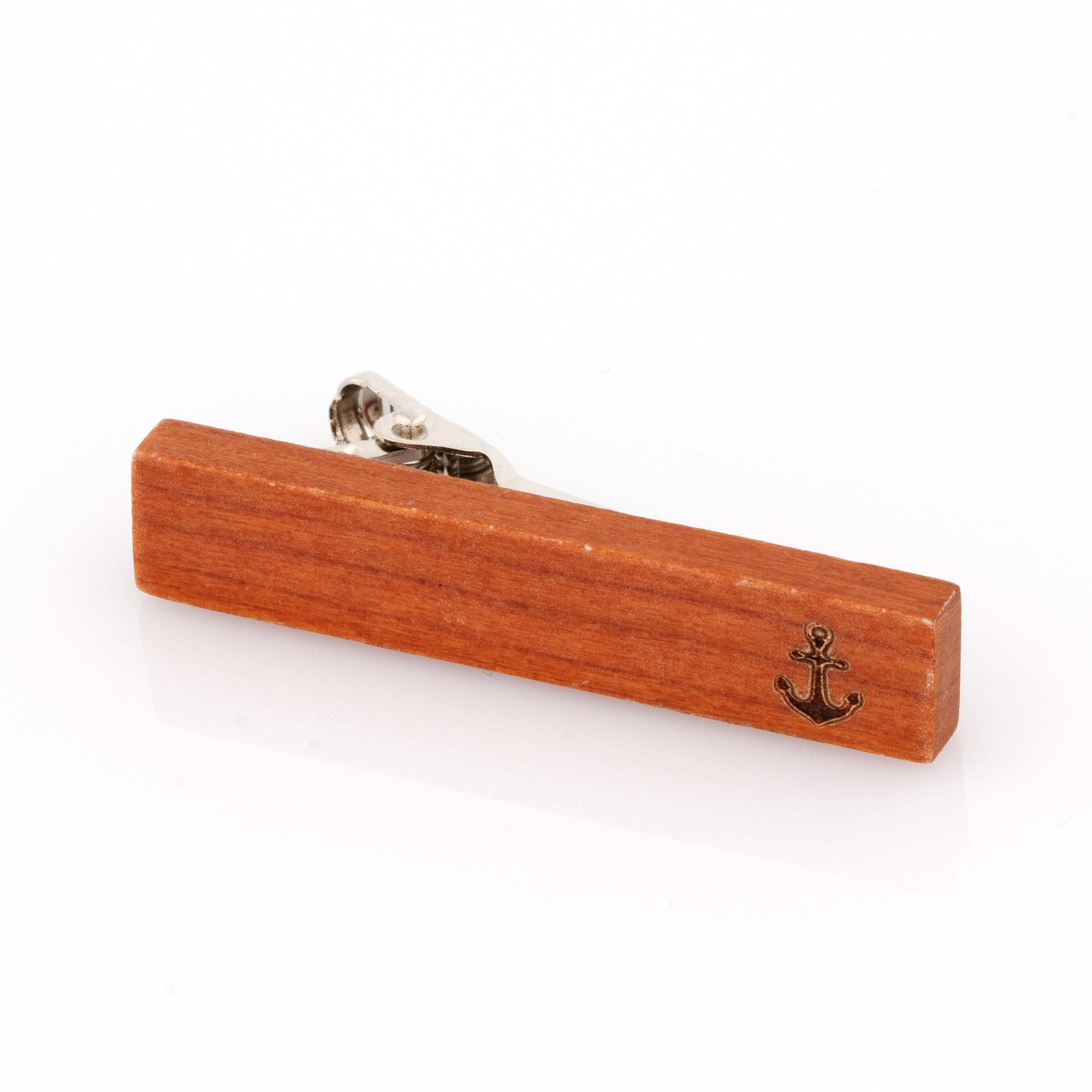Wood Anchor Stamp Tie Clip Tie Bars Clinks Wood Anchor Stamp Tie Clip 