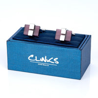 Charcoal Ice Cateye Cufflinks Classic & Modern Cufflinks Clinks Australia