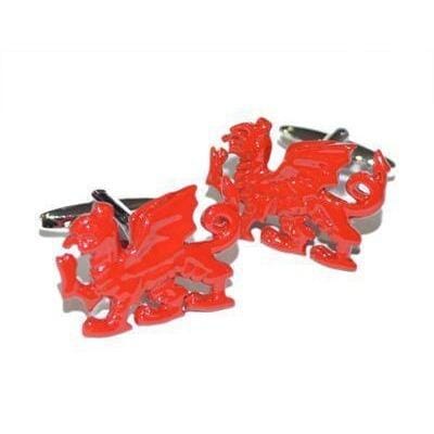 Red Welsh Dragon Cufflinks Novelty Cufflinks Clinks Australia Red Welsh Dragon Cufflinks 