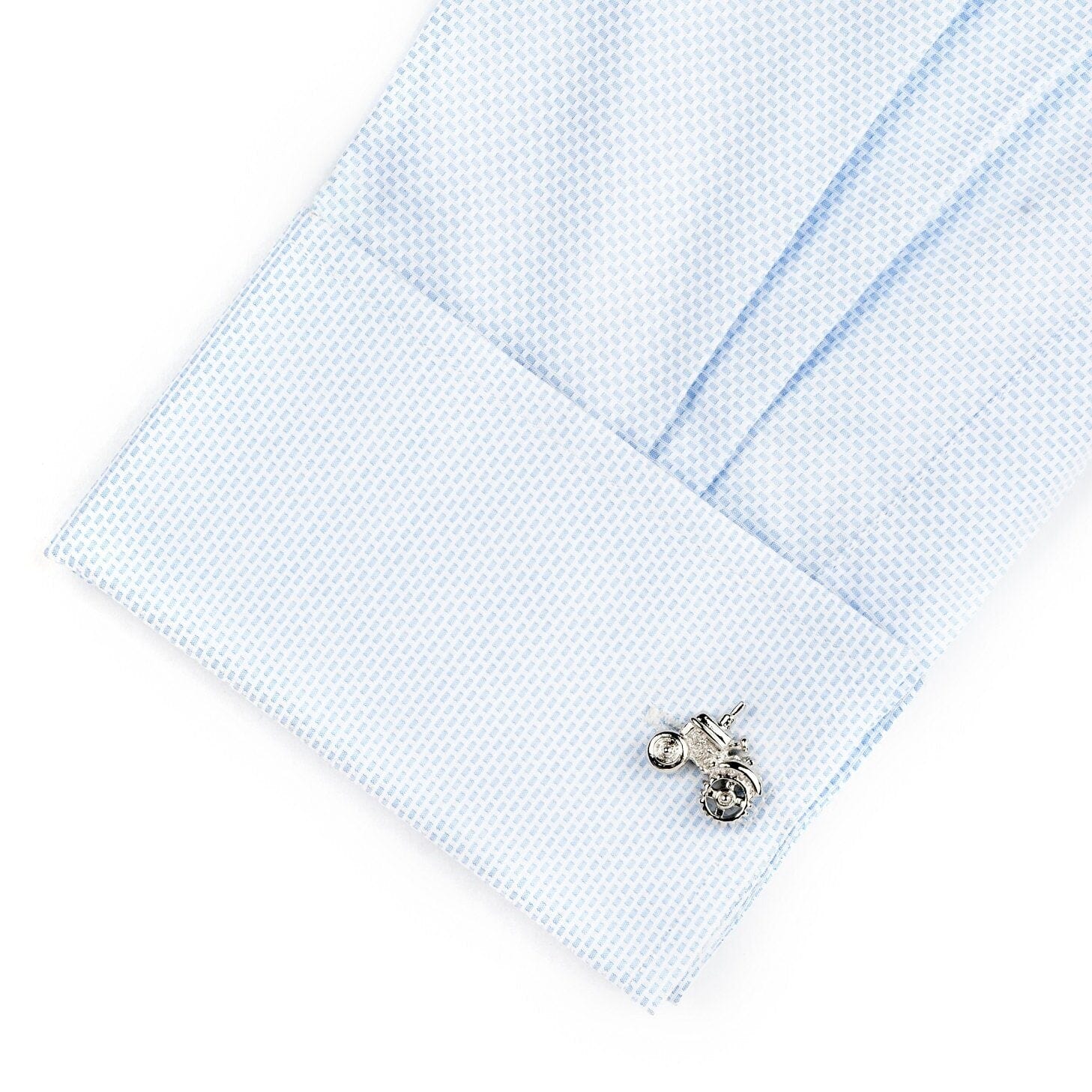 Silver Tractor Cufflinks Novelty Cufflinks Clinks Australia 